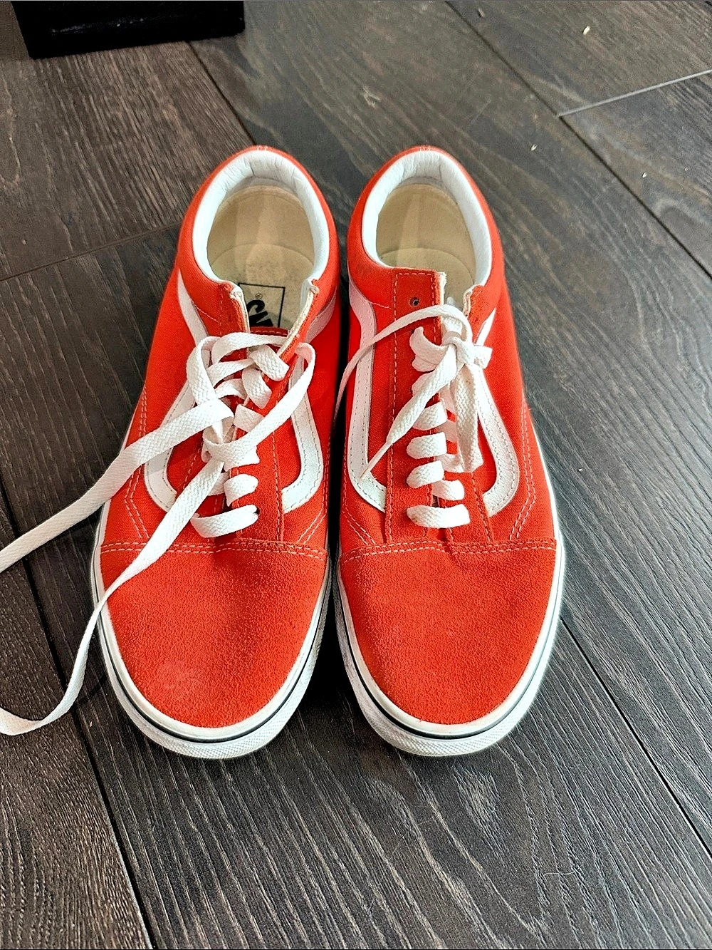 Vans Old Skool Orange & White Sneakers
